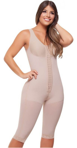 Faja Fajitex Brasier Manga Sisa - Beige