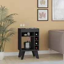 Comprar Mini Bar Aries Organizador De Botellas Color Negro Tu Mesita