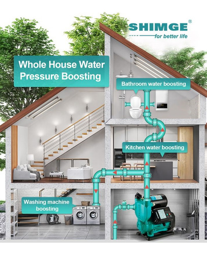 Bomba Presurizadora Inteligente Shimge PW-550-Z 3/4 HP