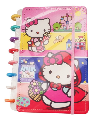 Cuaderno Hello Kitty 100 Hojas Con Sistema De Discos 