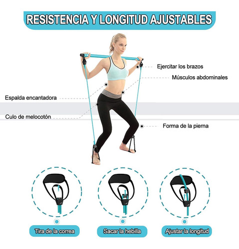 Kit De Barra De Ejercicios Portátil For El Hogar, Kit De