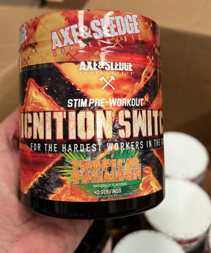 Stim Pre Workout Ignition Switch Axe & Sledge 40 Srv Sabor Tropical Thunder