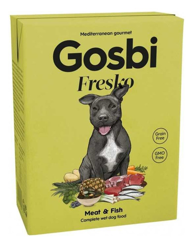 Alimento Gosbi Húmedo Sabor Carne Y Pescado - 375gr