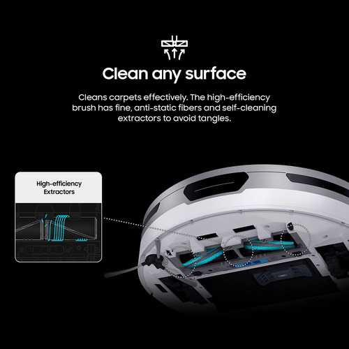 Robot Aspirador Samsung Jet Bot+ Con Clean Station, Color Bl