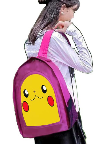 Mochila Escolar Urbana Pikachu Pokemon Diseño 81