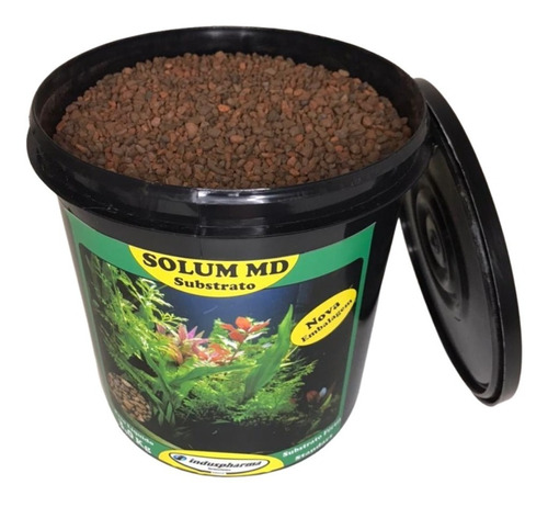 Substrato Fértil Solum Md 1,8l Induspharma Aquário Plantado