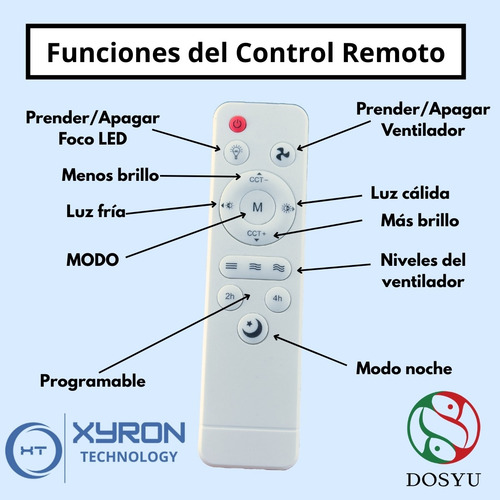 Abanico Ventilador Foco Techo Aspas Interiores Blanco