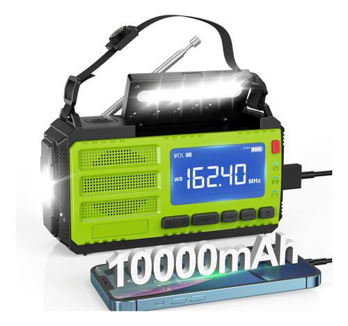 Radio De Emergencia De 10000 Mah, Radio De Manivela, Radio D