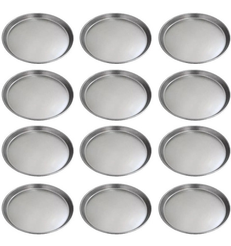 Set 12 Moldes Para Pizza De 34cm. Pizzero Chapa Dd - Pizzera