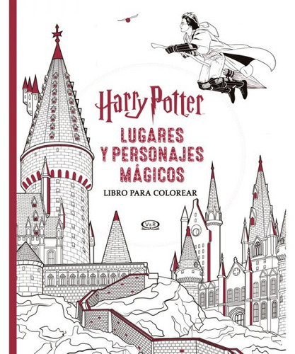 Libro Colorear Harry Potter Lugares Y Personajes Mágicos