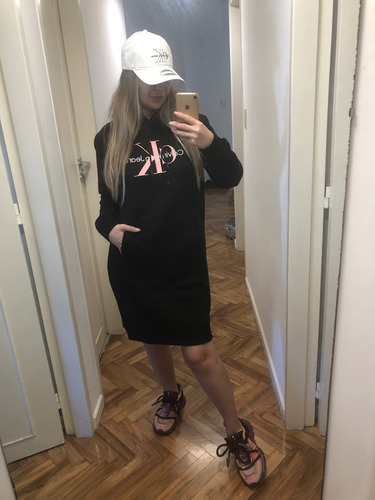 Vestido Calvin Klein Buzo Talle S/m