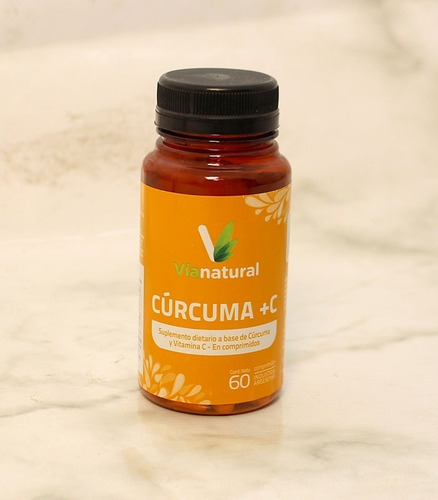 Imagen 3 de 5 de Curcuma + Vit C*60 Comp - Vianatural 60 Comp