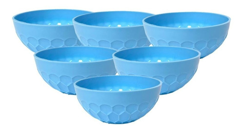 Compoteras Plásticas X6 Bowl Copetin Cazuela Facetadas