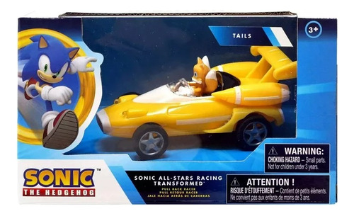 Sonic Tails Vehículo Pull Back All Stars Racing 64194