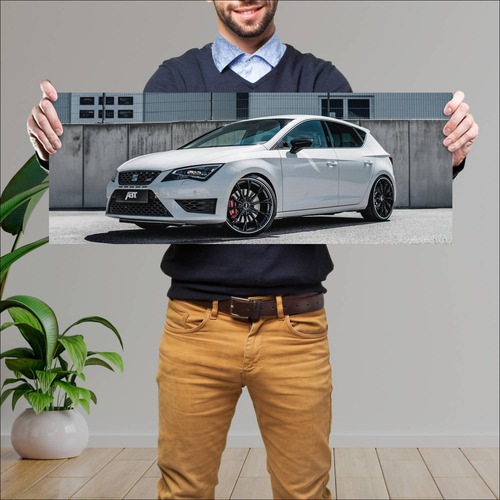 Cuadro 30x80cm Auto 2018 Seat Leon Cupra 300 Car 358