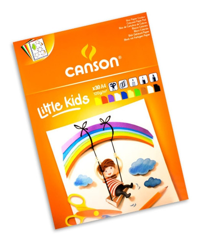 Block De Cartulina Española A4 Canson Little Kids 30hjs 120g