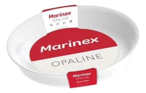 Marinex Opaline 685917 fuente asadera redonda 28cm de diametro color blanco