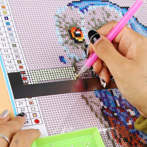 Juego De Herramientas Para Pintar Diamantes Con Pegamento Y