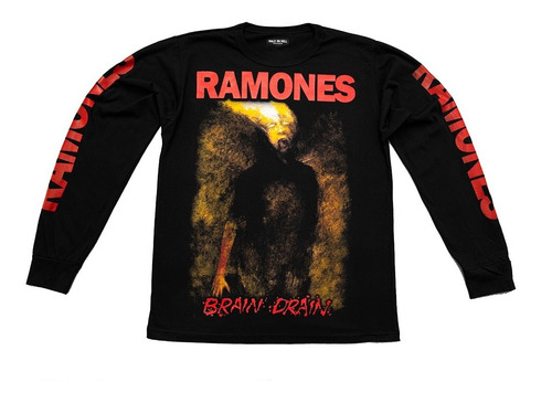 Ramones - Brain Drain - Remera Mangas Largas 