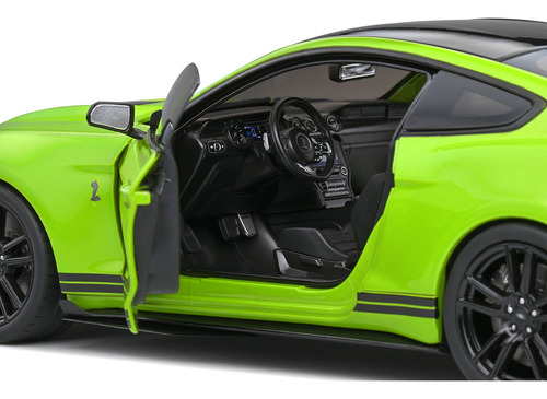 Miniatura Ford Mustang Shelby Gt500 2020 Verde Lima 1:18 Solido