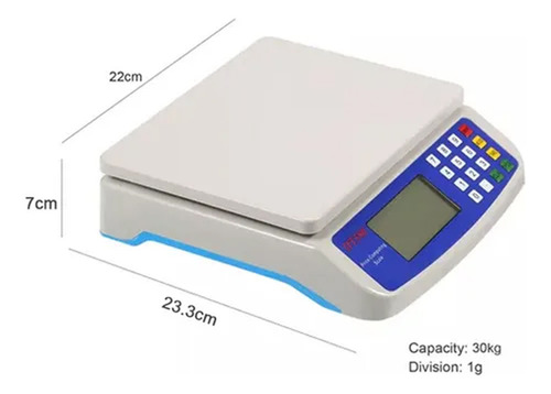 Báscula Electrónica Con Pantalla Lcd Retroiluminada De 30 Kg Auledio