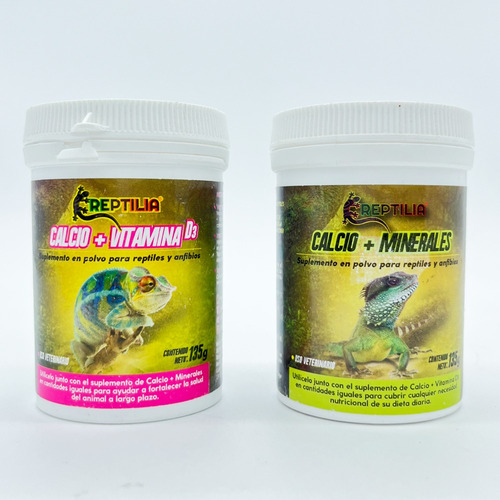 Calcio Minerales Vitamina D3 Para Reptiles - Iguana Tortugas