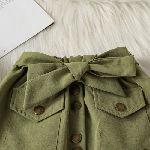 Conjunto De Chamarra Y Falda De Dos Piezas Para Ninas