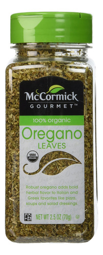 Orégano Gourmet 100% Orgánico 70 Gramos