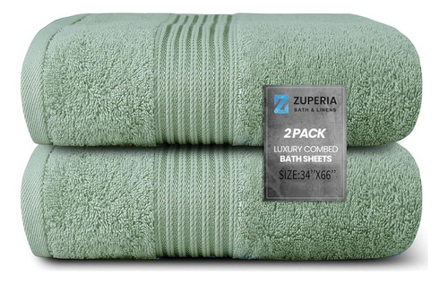 Zuperia 100% Sábana De Baño Peinada De Algodón- 600 Gsm- (34