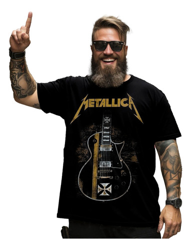 Camiseta Remera Metallica Rock Guitarra