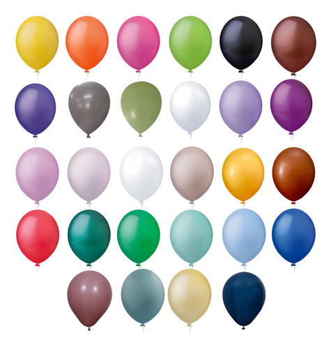 Balão Bexiga Redondo Tamanho 16 Polegadas 10 Uni Happy Day Cor Verde Bandeira Liso