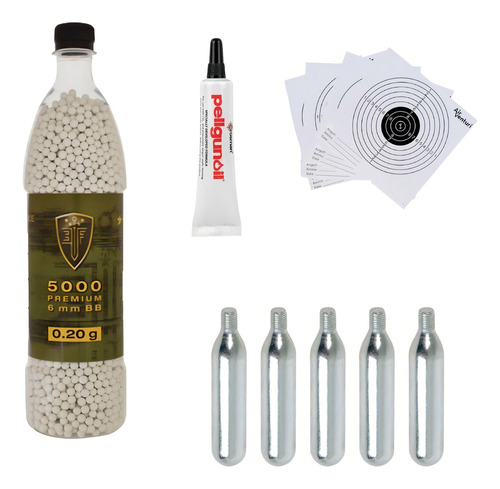 Paquete 5000 Bbs Elite Force Airsoft 6mm .20 G 5 Co2 Xchw P