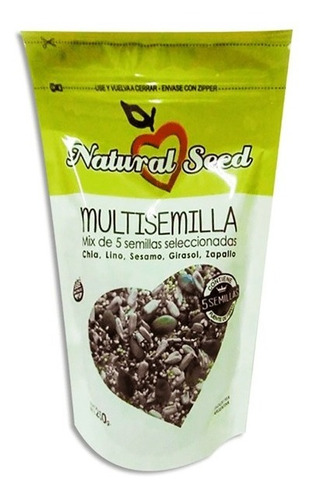 Multisemillas 250g Natural Seed Lino Sesamo Zapallo Giras Dw