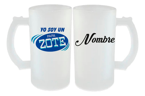 Tarro Glaseado 16 Oz Papá Día Del Padre Personalizado Mod5