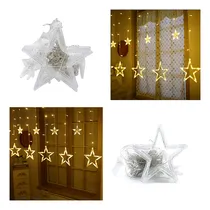 Comprar  Luces Led Cascada Estrellas Color Ambar X 3 Mts