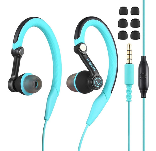 Auriculares Mucro, Bluetooth/microfono/azul