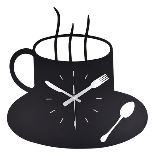 Reloj De Pared Moderno Cocina Temática Taza De Café