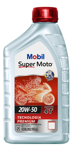 Aceite Mobil Super Moto 4 Tiempos 20w50 946ml