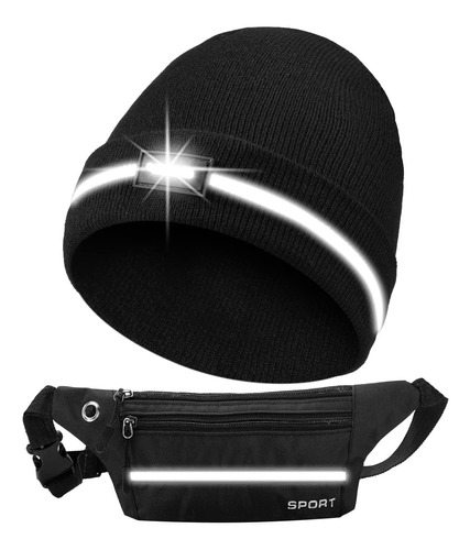 Gorro De Punto Ligero Con Luz Led, Unisex, Para Mujer, Linte