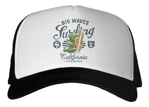 Gorra Cocodrilo Surfeando Big Waves