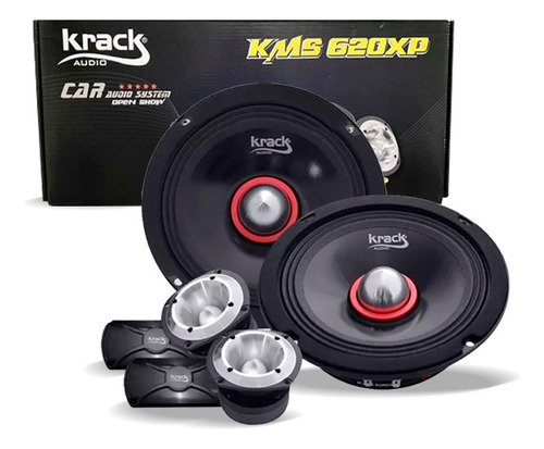 Set De Medios Krack Open Show Pro 150 Whatts Rms Kms-620xp F