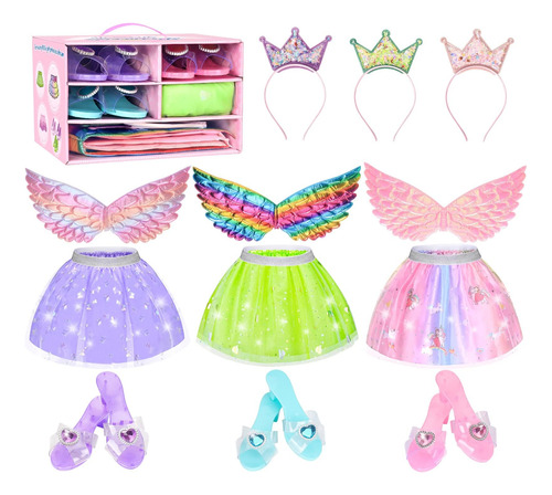 Eulrgaus Princess Dress Up, Ropa De Vestir Para Niños Pequeñ