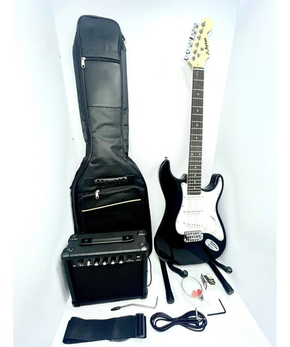 Imagen 2 de 7 de Kit Guitarra Eléctrica Amplificador 15w + Accesorios