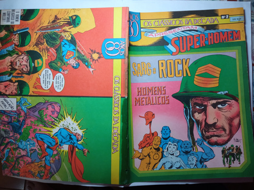 Super Homem E Sargento Rock - Anos 80 - Em Cores - Ebal 