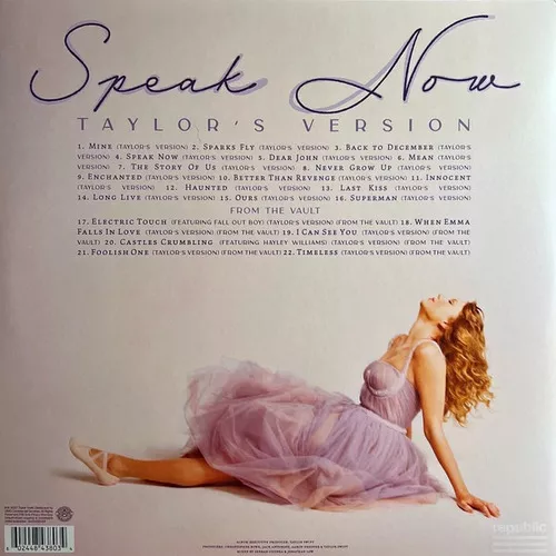 Taylor Swift Speak Now Taylor´s Version Vinilo Triple Color