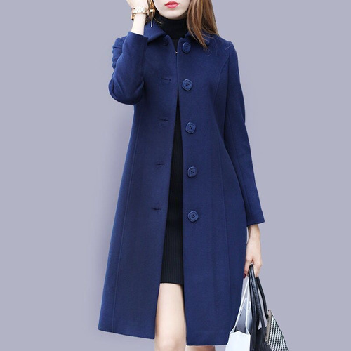 Woolen Coat Women's Medium Length British Style