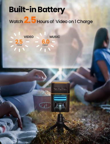 Fatork Mini Proyector, Proyector De Tiro Corto 5g Wifi 6, Pr