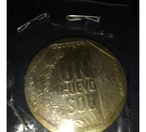 Moneda 1 Sol Peru 2001 Km 308