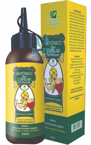 Óleo Biotônico Hábito Cosméticos Fortificante Reparador