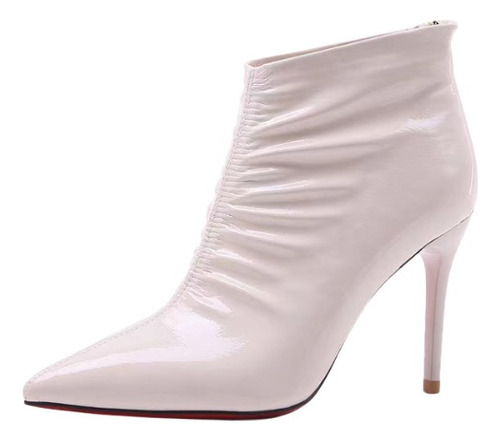 Tacón Aguja Platform, Botas De Moda Charol, Transpirables [u